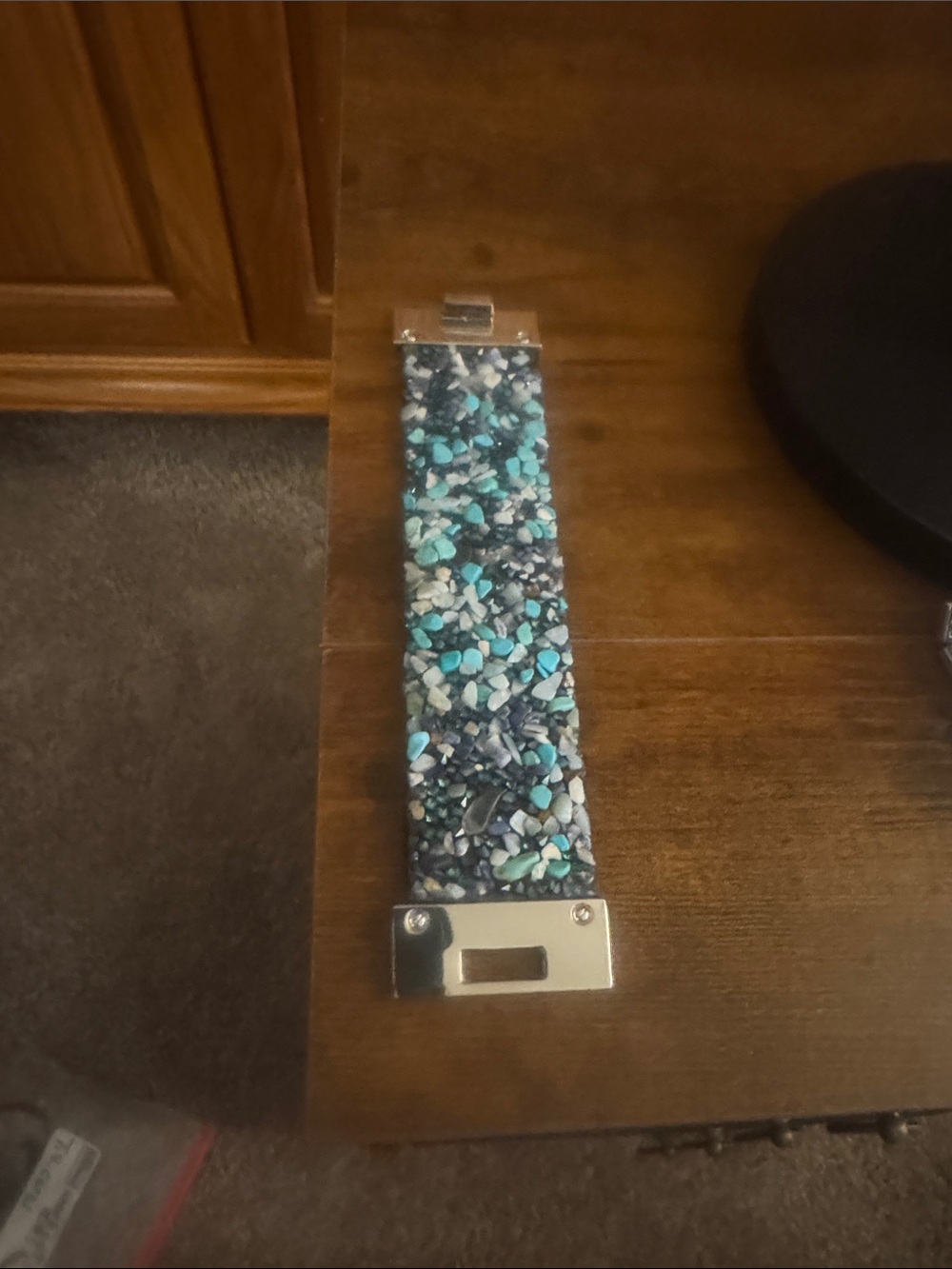 Turquoise and Black Beaded bracelet-
